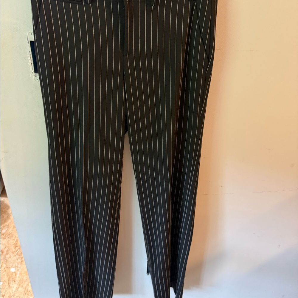 Ralph Lauren Black and White pinstripe Blazer and Straight Leg Pants